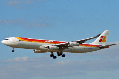 EC-GLE A340 Iberia (LHR)
