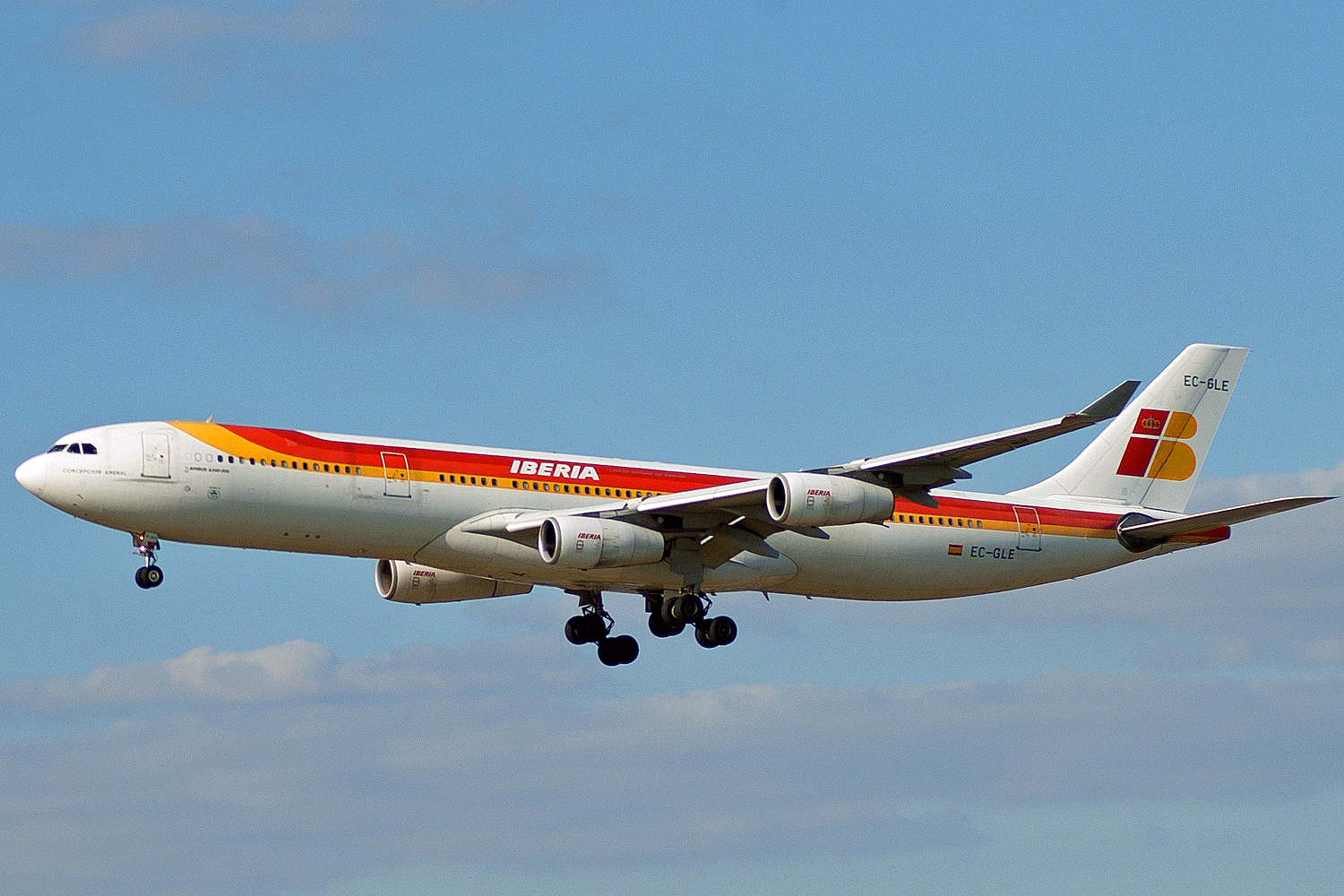 EC-GLE A340 Iberia (LHR)