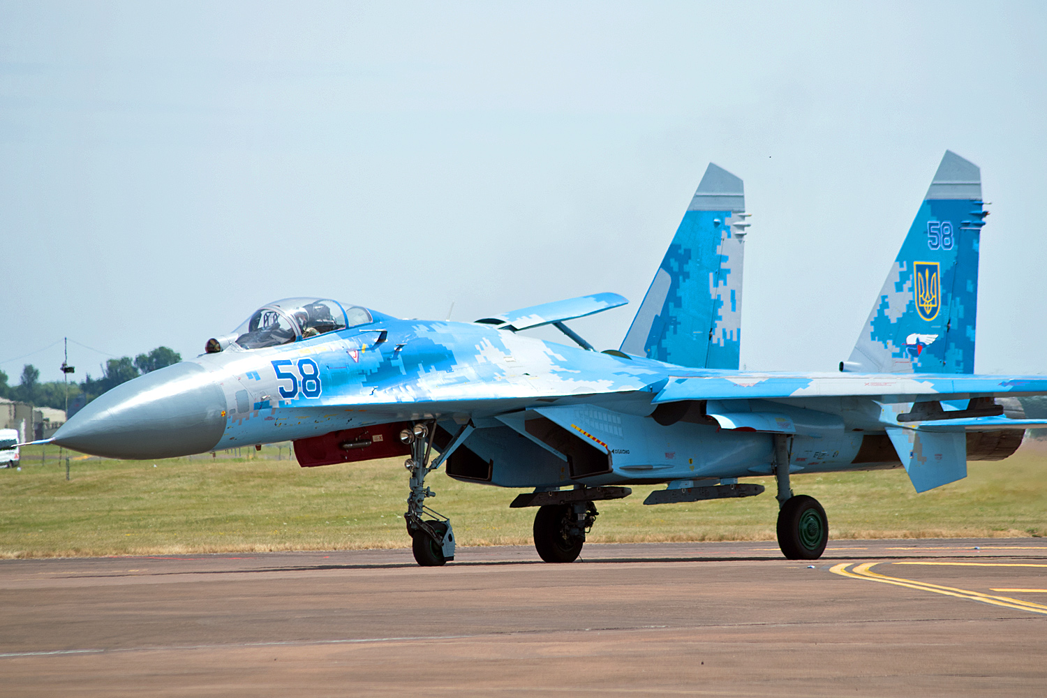 58 blue Sukhoi Su-27P1M 831 BrTA Ukraine