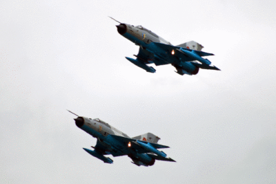 6807 & 6824  Mikoyan MiG-21C  Escadrila 861 Romania 6807 & 6824 Mikoyan MiG-21C Escadrila 861 Romania