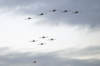 Ten Tucano flyby