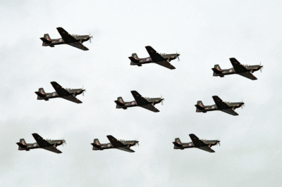 Diamond nine formation