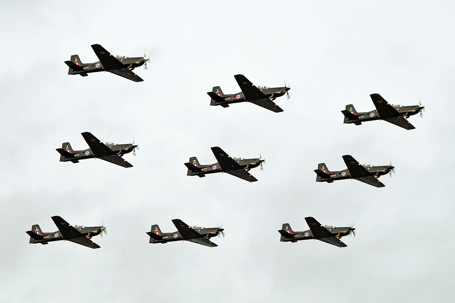 Diamond nine formation